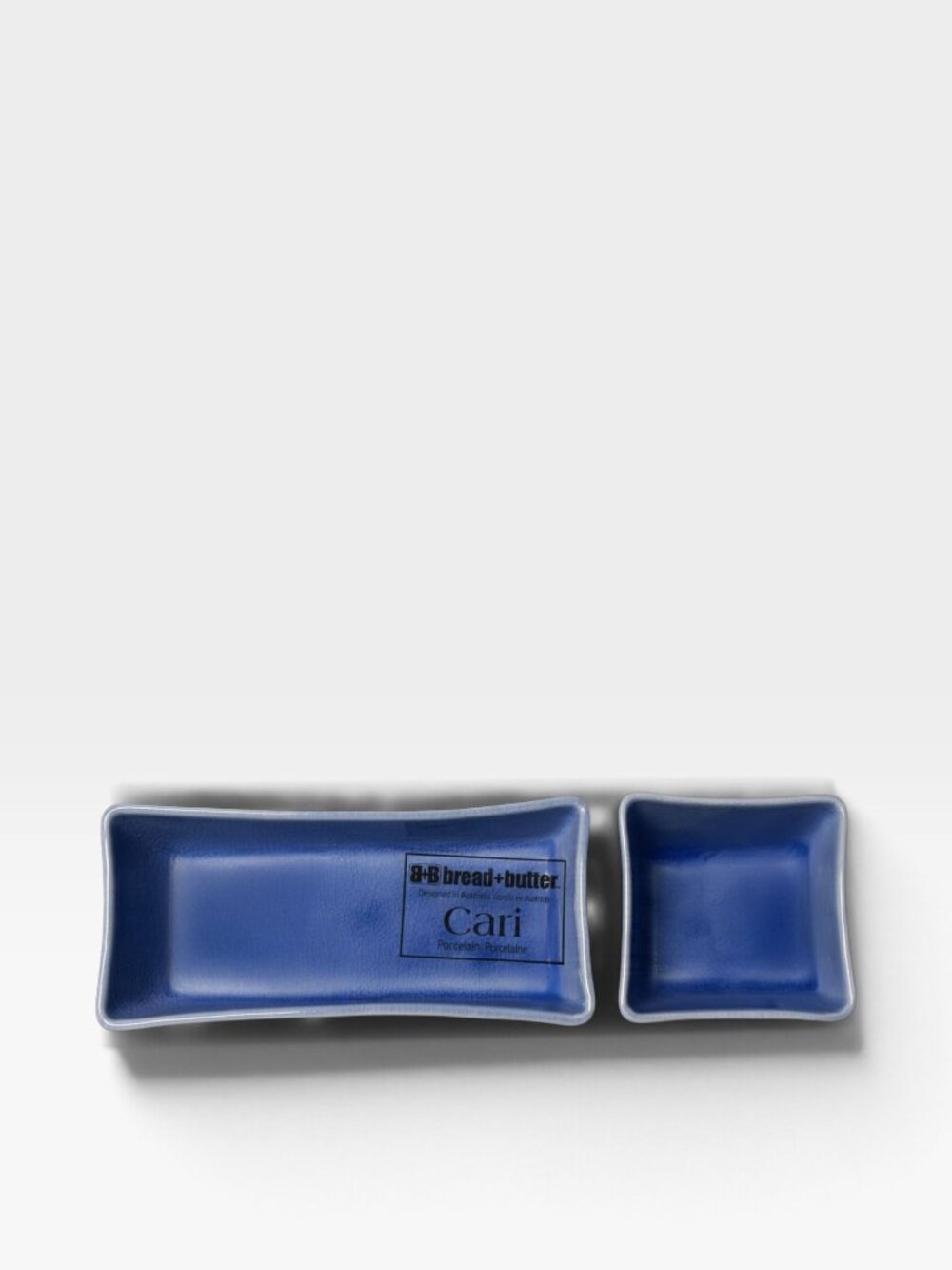 Bread + Butter “Cari” Blue Porcelain Serving Dish Set New in Box